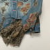 Lili Nucci Vintage Frilly Fairycore Embellished Chiffon Lace Sleeve Denim Jacket