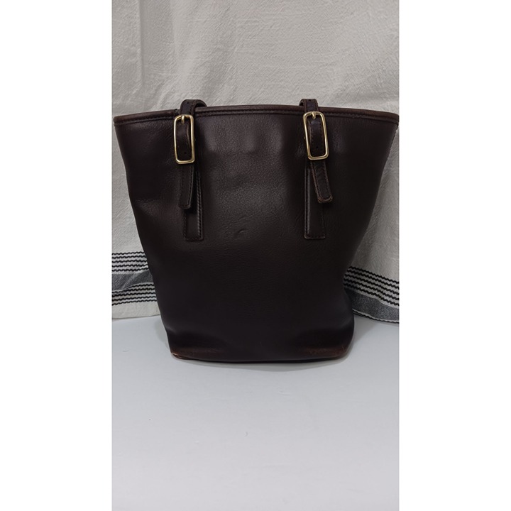 Coach Brown Leather Legacy 9803 Vintage Classic United States Bucket Handbag
