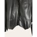 Alexander Wang Black Leather Mixed Media Button Front Blazer Jacket Size 4