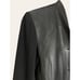 Alexander Wang Black Leather Mixed Media Button Front Blazer Jacket Size 4