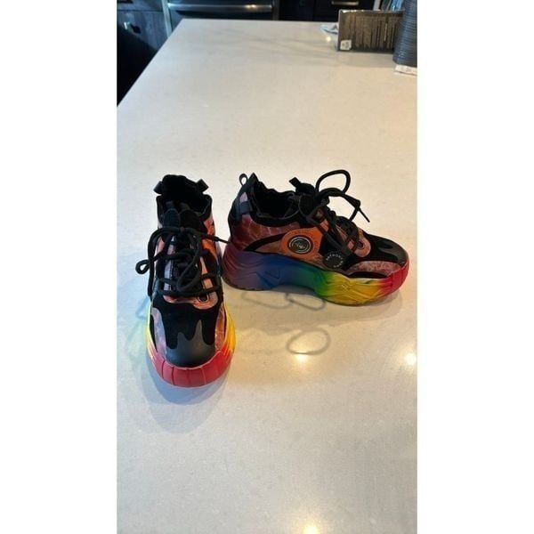 Anthony Wang wedge shoes size 7 /240 excellent condition so fun to wear.