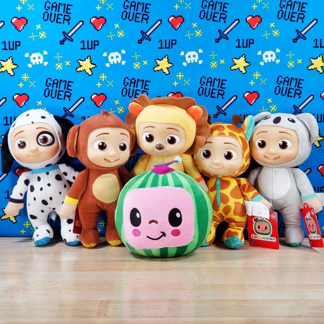 Cocomelon & JJ Puppy - Lion - Giraffe - Monkey and Koala Toddlers Plush Lot