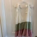 Ott Pastel Ruffled shoulder tie top