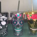 COOL GEAR 3-Pack 18oz Skull Chiller Tumbler Sugar Skull Design Tumblers w/ Straw