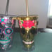 COOL GEAR 3-Pack 18oz Skull Chiller Tumbler Sugar Skull Design Tumblers w/ Straw