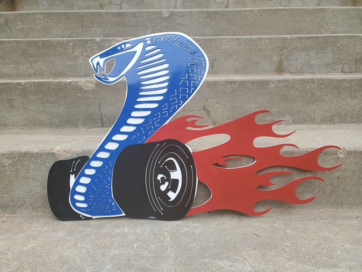 Ford Cobra Metal Sign