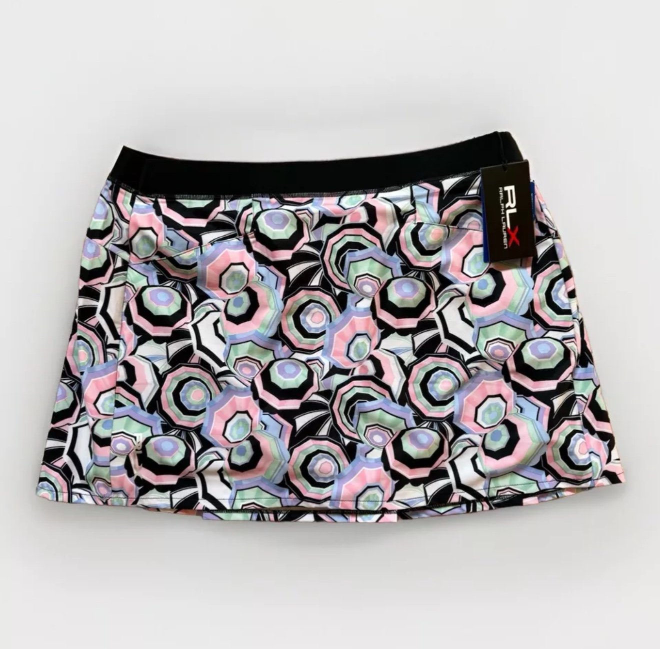 RLX Ralph Lauren Golf Women’s Size L Umbrella Print Skort wicking stretch NWT