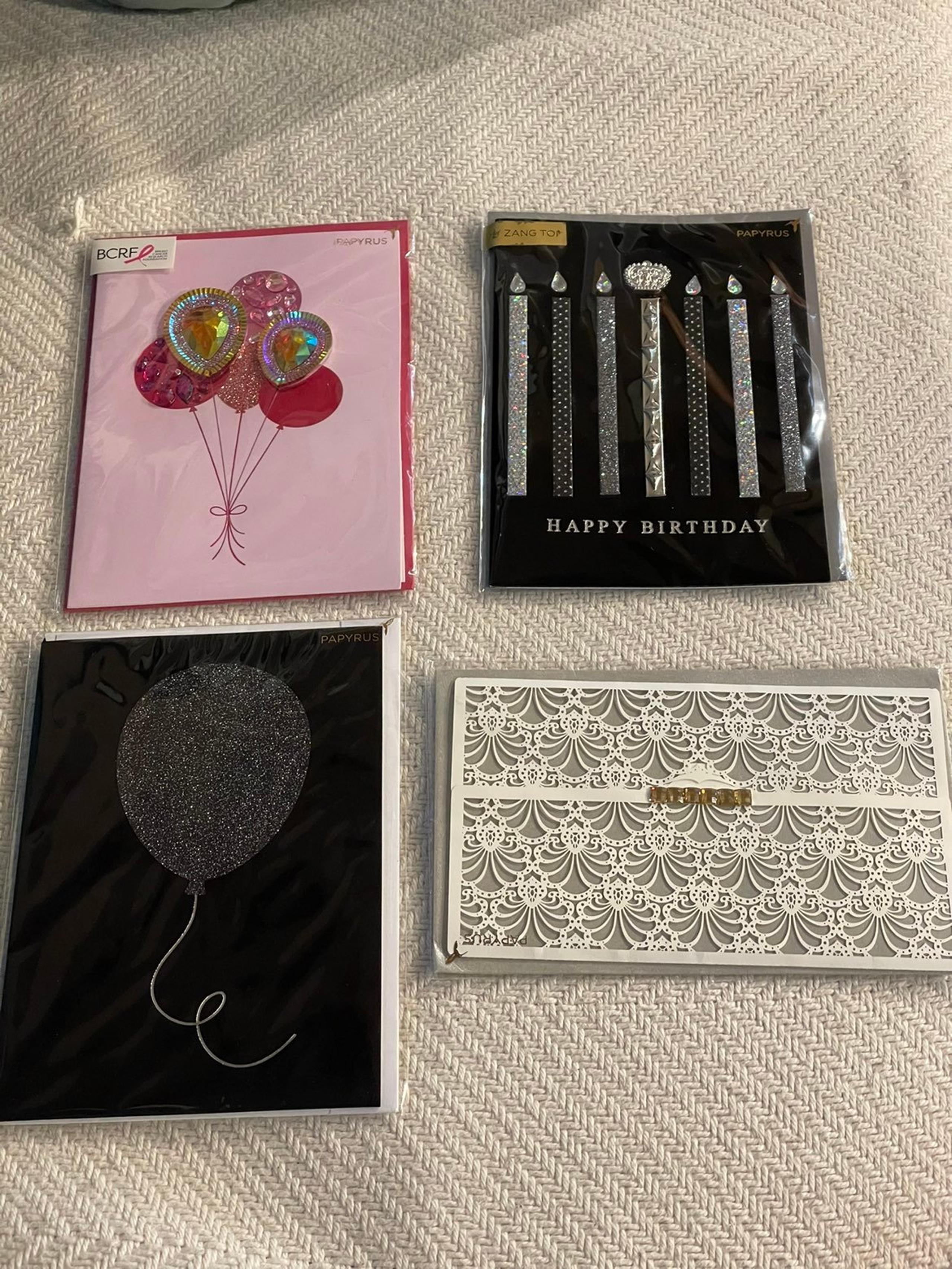 Papyrus NYFW Artist Jewel 4 Birthday Cards