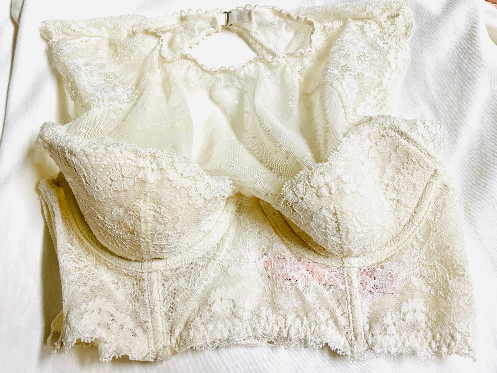 New High collar French lace underwear women's thin beautiful back vest bra