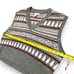 NWT London Kaye Gray Fair Isle Holiday Sweater Vest - XL