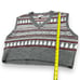 NWT London Kaye Gray Fair Isle Holiday Sweater Vest - XL