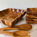 Vintage Wood Salad Bowl Set