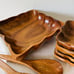 Vintage Wood Salad Bowl Set