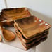 Vintage Wood Salad Bowl Set