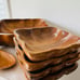 Vintage Wood Salad Bowl Set