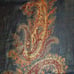 TravelSmith Shawl, Wrap, Scarf ,Gold Metallic Yarn, Green,Rust 80 x30 NWOT