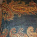 TravelSmith Shawl, Wrap, Scarf ,Gold Metallic Yarn, Green,Rust 80 x30 NWOT