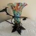 Hand Blown Glass Millefiori Tulip Lamp