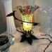 Hand Blown Glass Millefiori Tulip Lamp