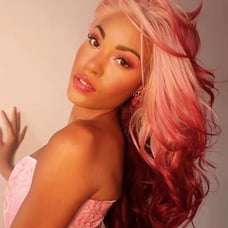 human hair lace front wig blended