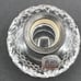 Vtg Atlantis Crystal Perfume Bottle Silver Mounted Hand Blown Block Cut Portugal