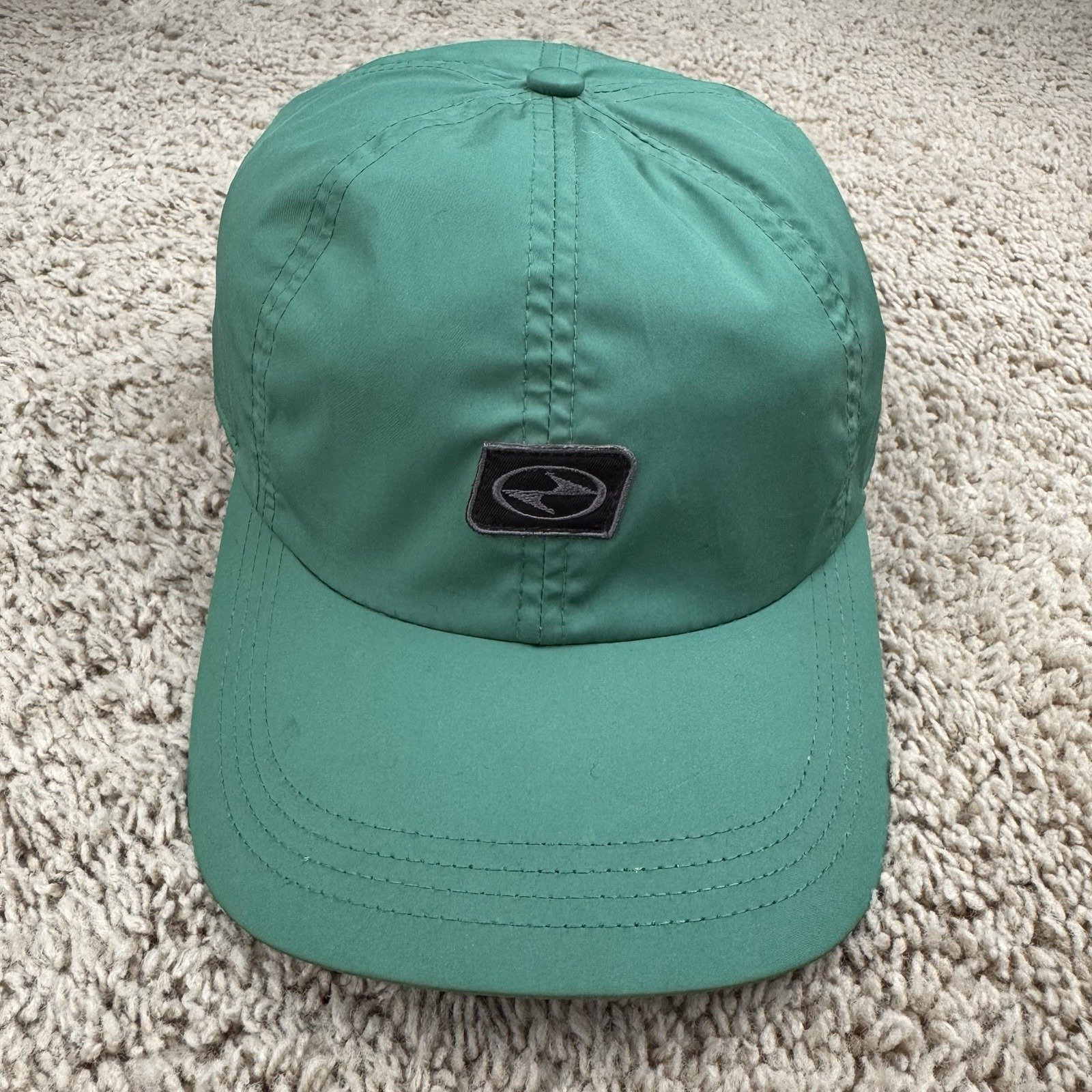 Vtg Nike Tiger Woods Hat Yin Yang Patch Strapback Green w/Swoosh 90's Golf Cap