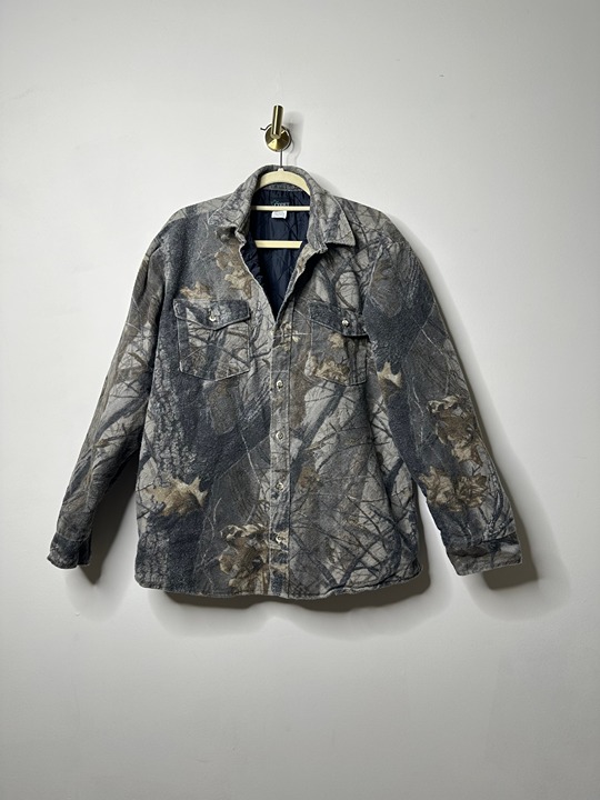 Codet Vintage 90s Camo Hunting Button Front Jacket Men's Medium