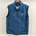 Vintage Helly Hansen Fleece Vest Mens Medium Full Zip Powder 8 USA Teal Blue EUC