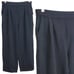 ST. JOHN Evening Sz 6 Santana Knit Womens High Waisted Black Pull-On Crop Pants
