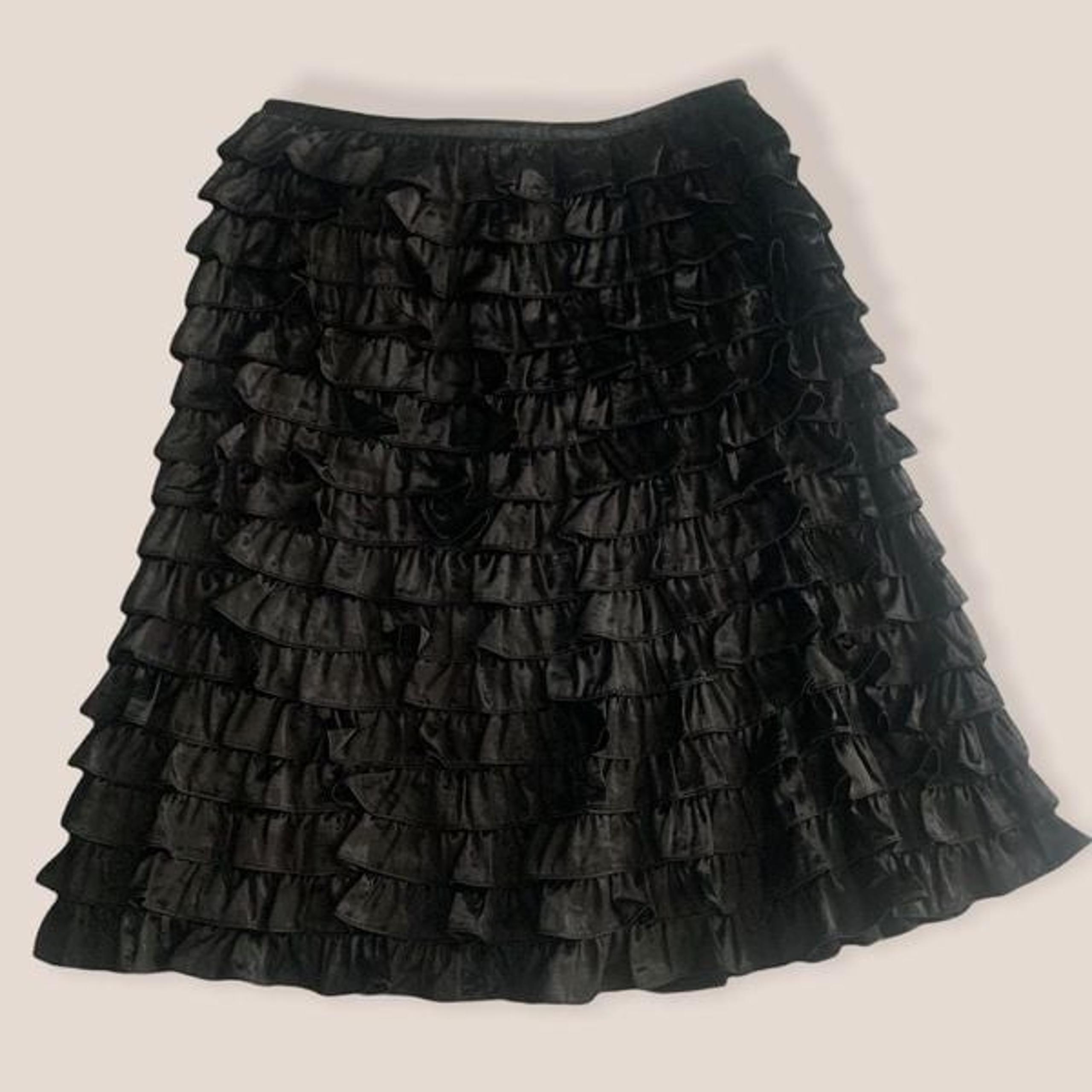 Michael Kors A-Line Tiered Ruffle Skirt