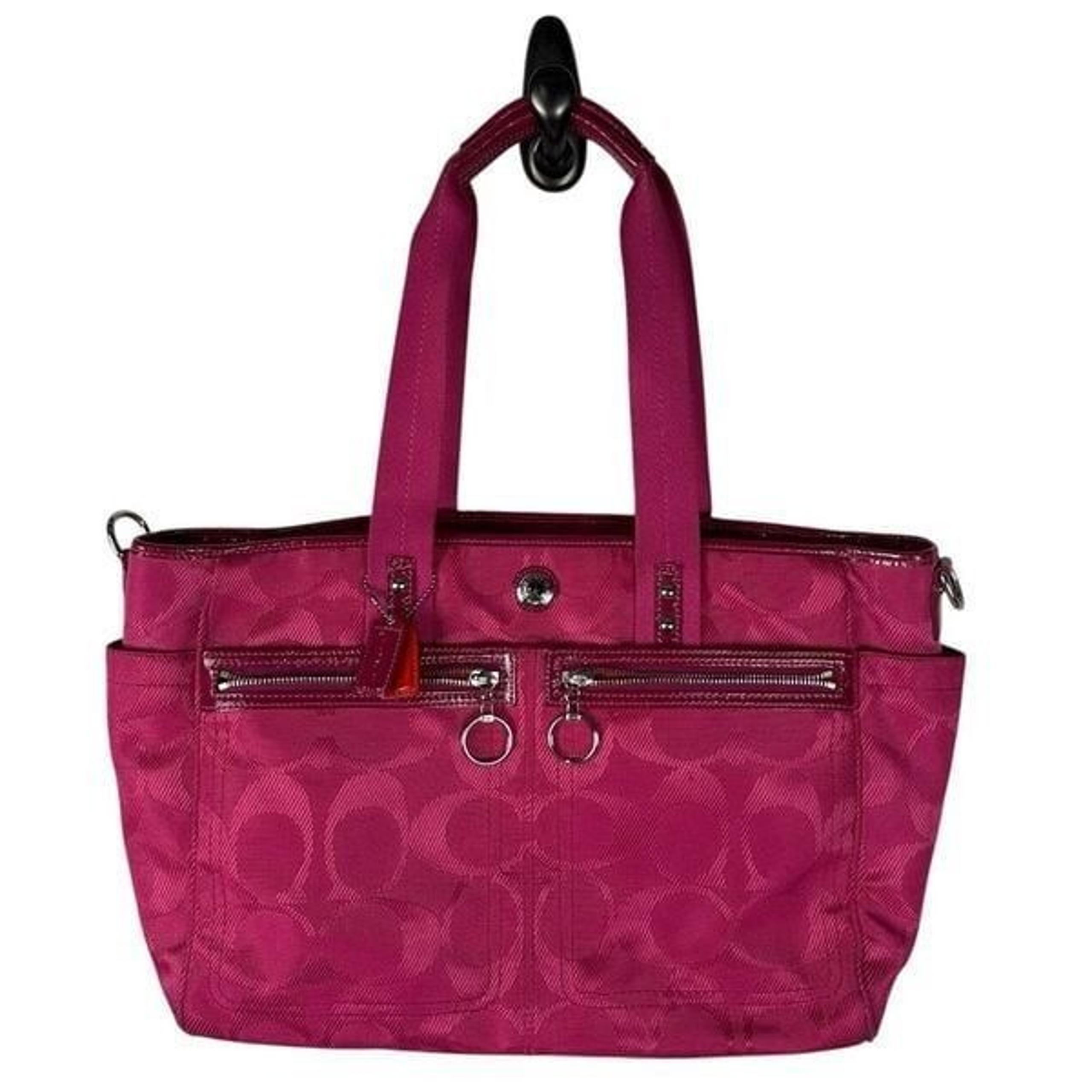 Coach Pink Orange Baby Bag