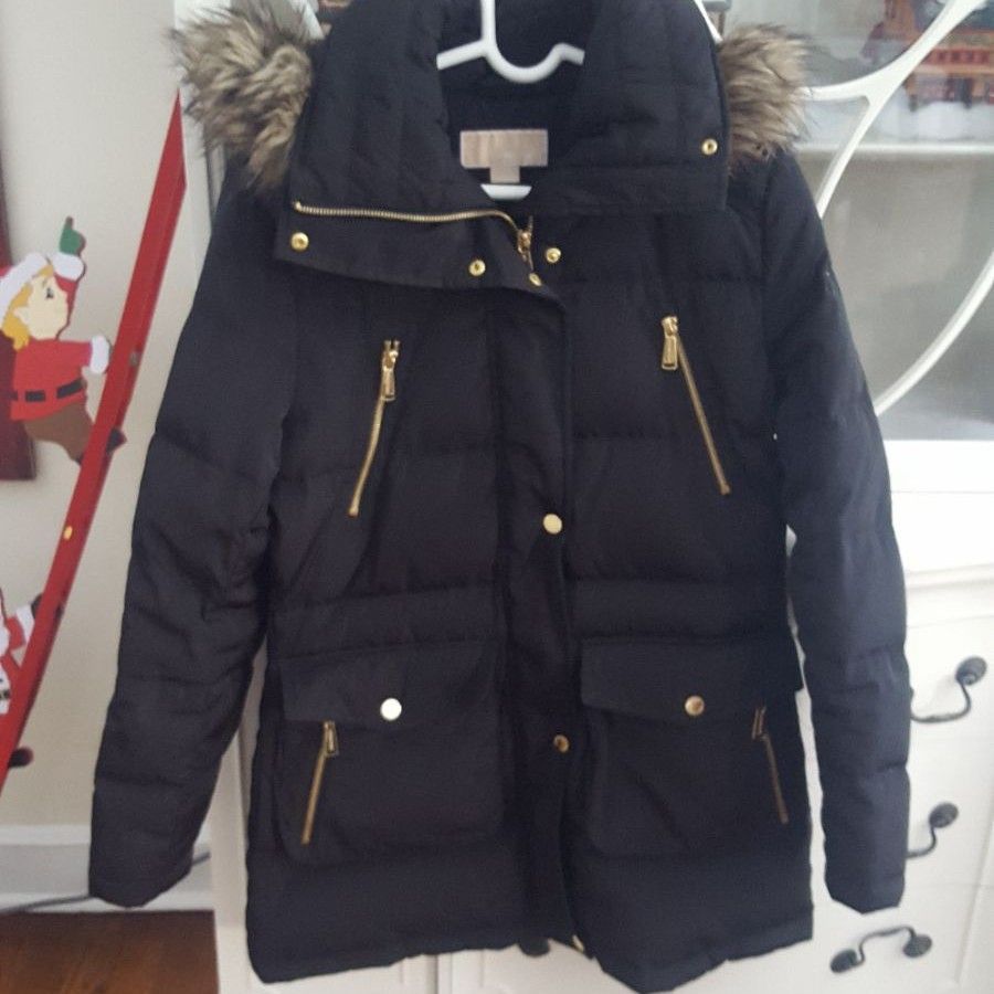 Michael Kors black puffer coat