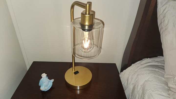 Industrial Touch Control Table Lamps Set of 2 - Gold Nightstand Bedside Lamps