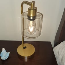 Industrial Touch Control Table Lamps Set of 2 - Gold Nightstand Bedside Lamps