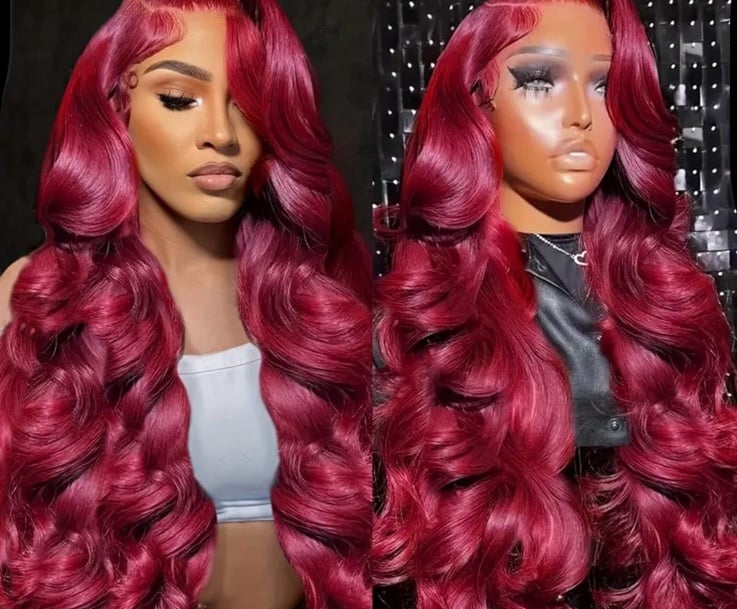 28 Inch wig human hair lace front
