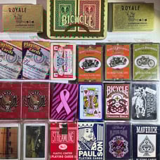 Vintage Poker Playing cards, over 20 decks, Poker chips and dice, Dual Decks etc