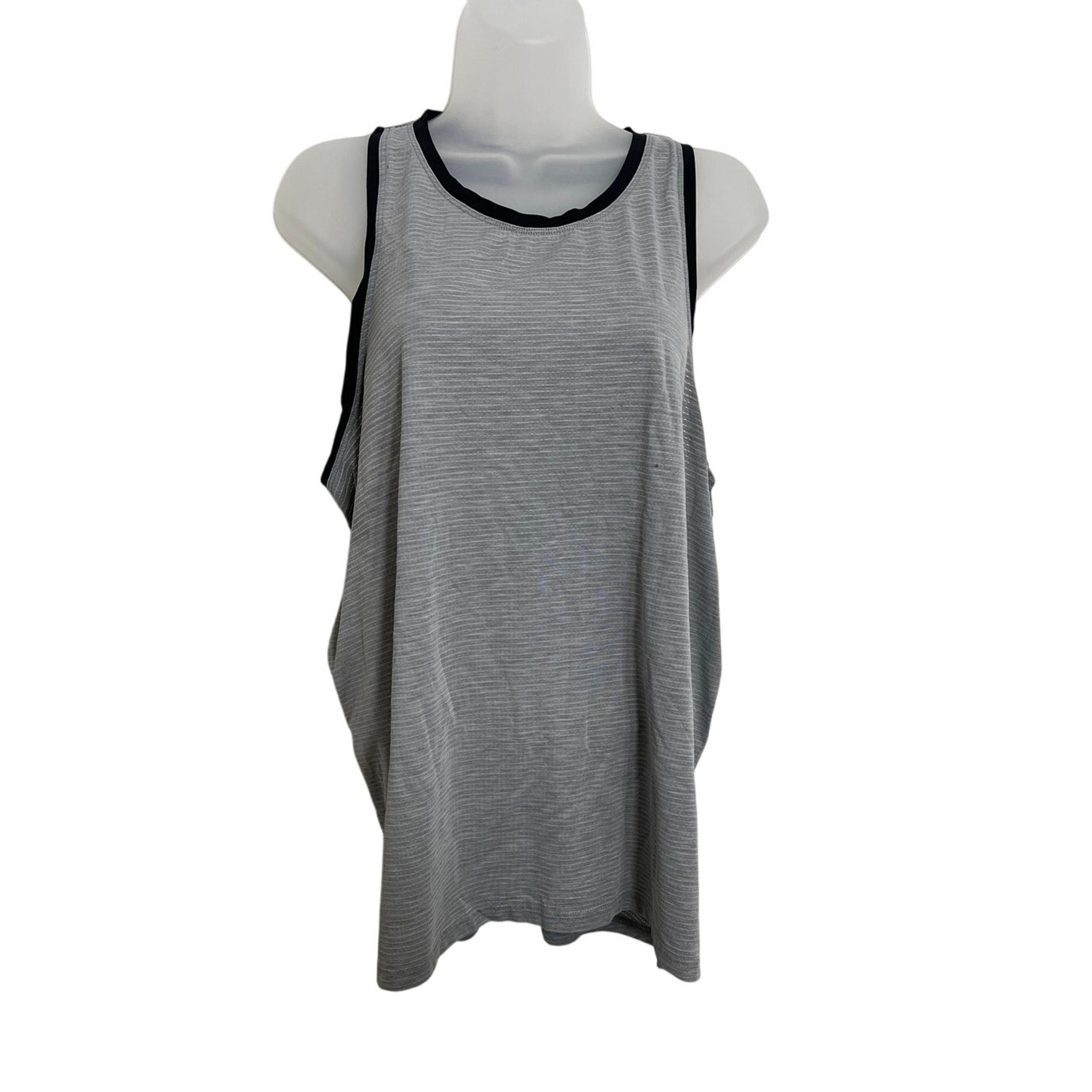 Athletic Works XL Womens Athletic Tank, Gray Pattern