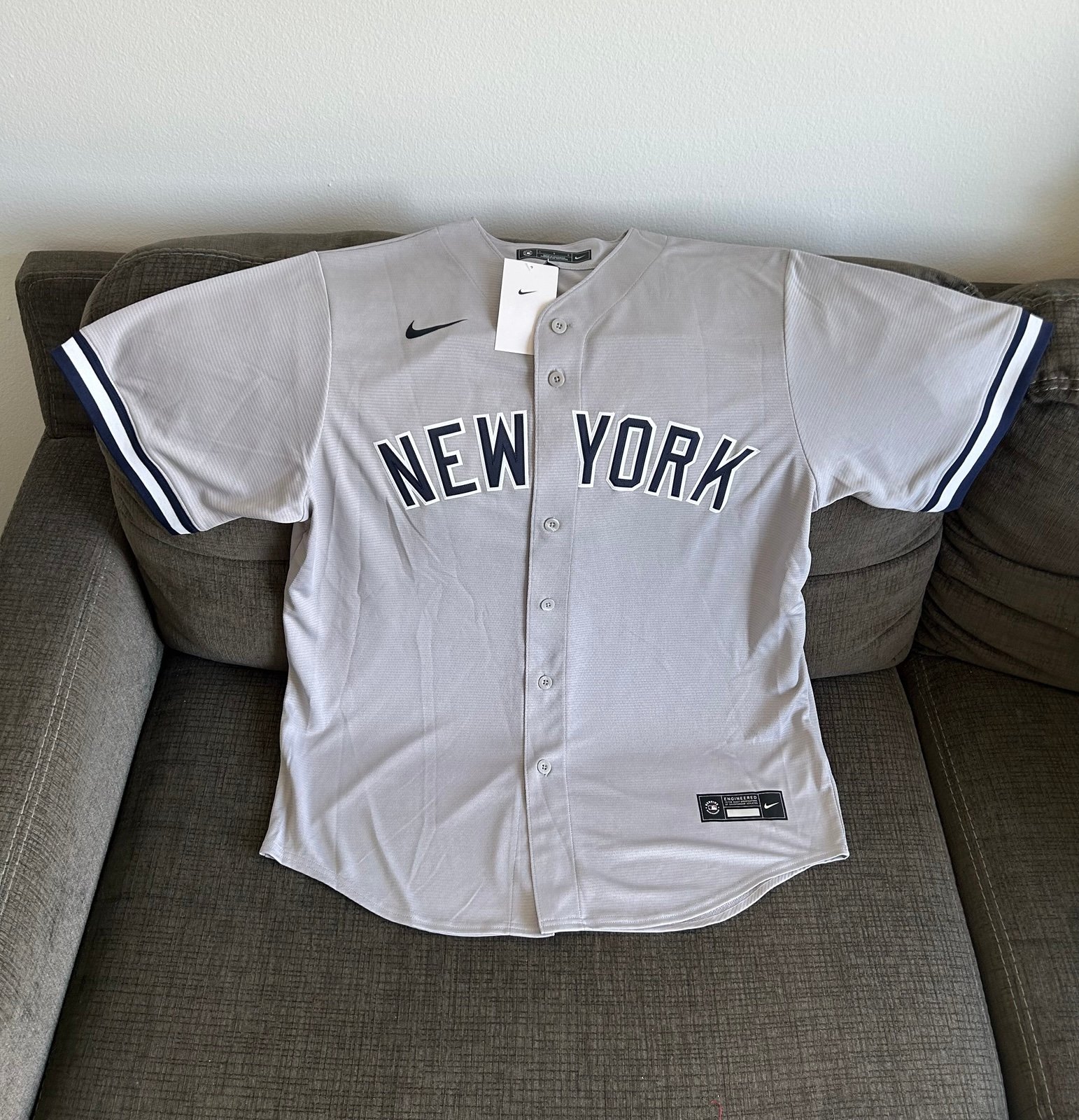 Nike Authentic New York Yankees Aaron Judge #99 Gray MLB Jersey Men’s Sz: L