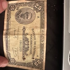Bank note 25 Francs