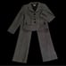 Ann Taylor Margo gray white tweed pantsuit size 4 b26