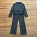 Ann Taylor Margo gray white tweed pantsuit size 4 b26