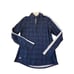 NWT Adidas Womens Blue White Sun Protection Long Sleeve Golf Athletic Shirt Medi