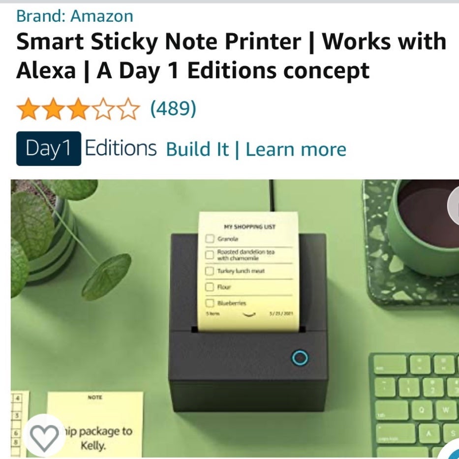 Amazon Sticky Note Printer