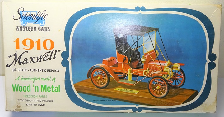 1969 Scientific Antique Cars 1910 Maxwell Wood N Metal 3/4 Scale Kit 173-1295
