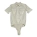 Wolford White Collared Short Sleeve Button Down Bodysuit Shirt Size 34 US 4 ECU