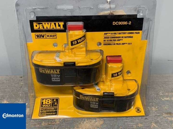 2 PCS Dewalt 2.4Ah 18-VOLT XRP DC9096 NiCd Battery Combo Pack GenuineHoover Comm