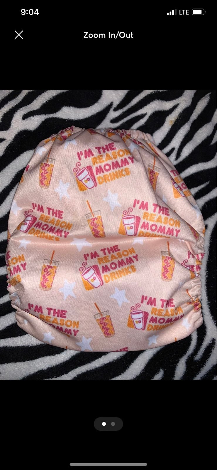 Dunkin cloth diaper