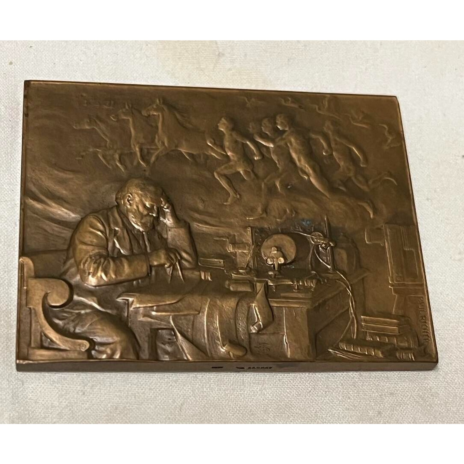 congres international des sciences Physiologiques 1977 Bronze Plaque
