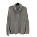 Athleta Borealis Cowl Neck Sweater Gray Long Sleeve Knit Wool Boucle Size Small