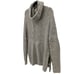 Athleta Borealis Cowl Neck Sweater Gray Long Sleeve Knit Wool Boucle Size Small